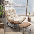 Rocking chair recliner - adult sleepable, balcony home leisure lazy sofa, living room light luxury rocking chair - 5 new
