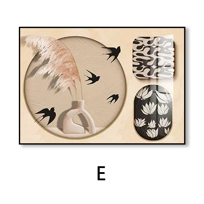 Medieval style meter box decorative painting household occlusion distribution box power box switch box signal box no punching pictures