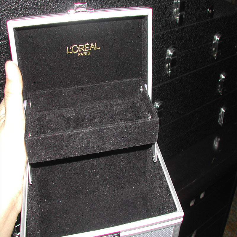 Aluminum alloy toolbox, instrument and equipment display box, portable aluminum alloy storage box, multi-functional aluminum box wholesale