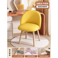 Cosmetic stool for homesittingplaid girls bedroom dressing table stool modern casual back chair casual dining chair