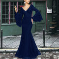new spring/summer cross-border fashion evening gown - elegant, sexy, slim-fit mermaid long prom dress