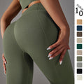 fashionnew arrival seamless knitting butt high waist tummy control yoga pants sports running fitness nine-point pants