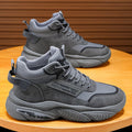 Boots men's shoes 2025 spring new arrivalretro british outdoor wear-resistant work labor protection high-top sports dad shoes