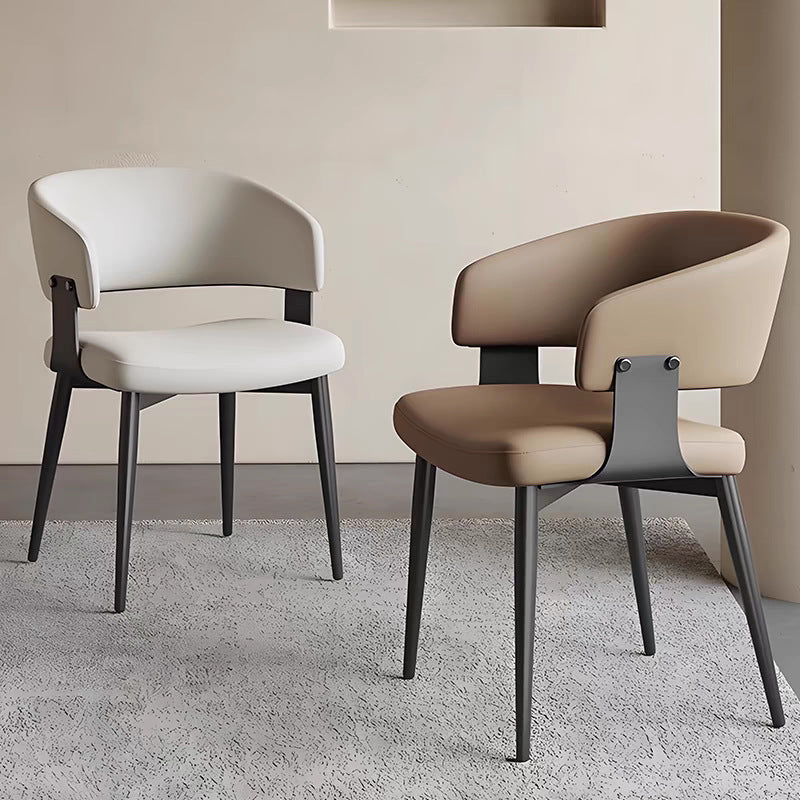 For homerestaurantscandinavian dining table and chair modern casual back chair hotel negotiation stool italian back dining chair