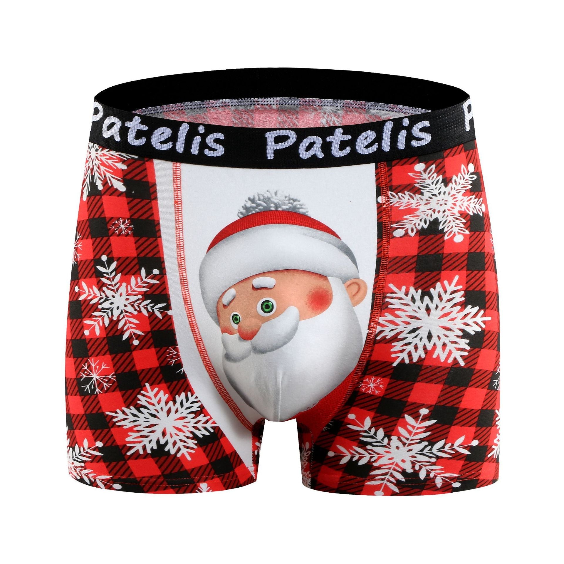 Christmas panties plus size men's boxers men's cotton plus size printed panties men's boxers
