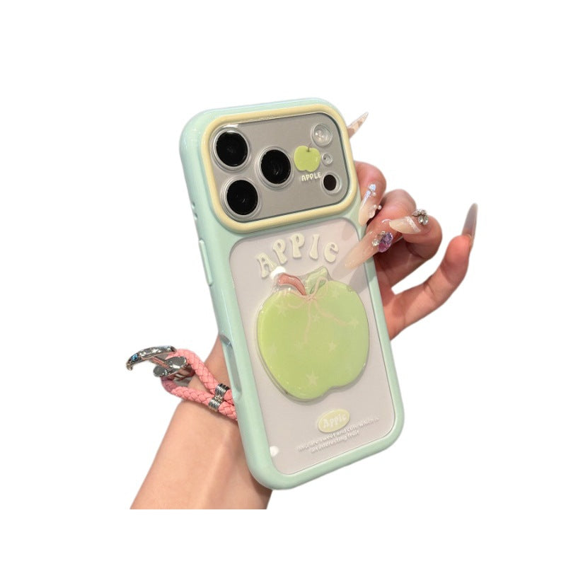 Suitable for apple 17promax mobile phone case stereo fruit stickers fresh summer cute iphone16 protective cover