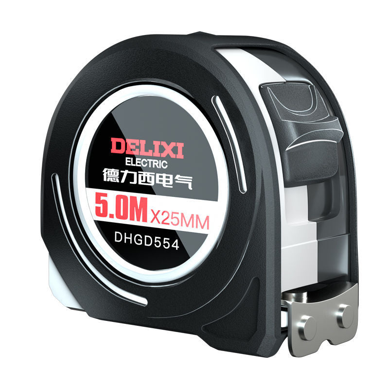 Delixi Electric Tape Measure Household Steel Measurement Measure 3 meters 5 meters 10 meters Construction site wear-resistant and anti-drop box measure Thickened ruler