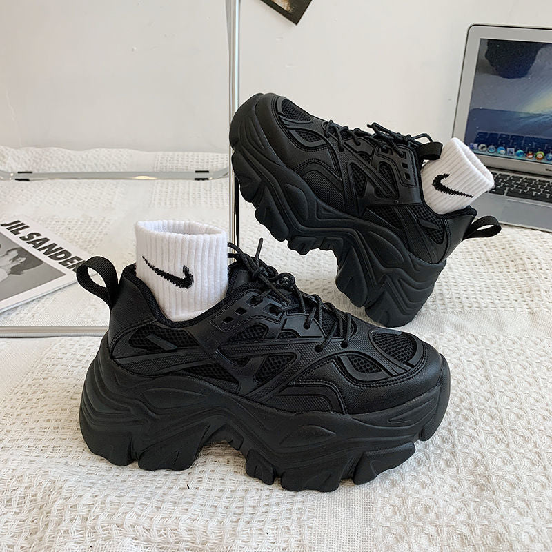 Thick sole heightened dad shoes women's 2026 autumn new arrivalk-stylefashioninspopular popular student casual sports shoes