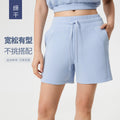 Summer moisture-wicking workout running shorts - women's casual commute elastic waist loose yoga pants d25024