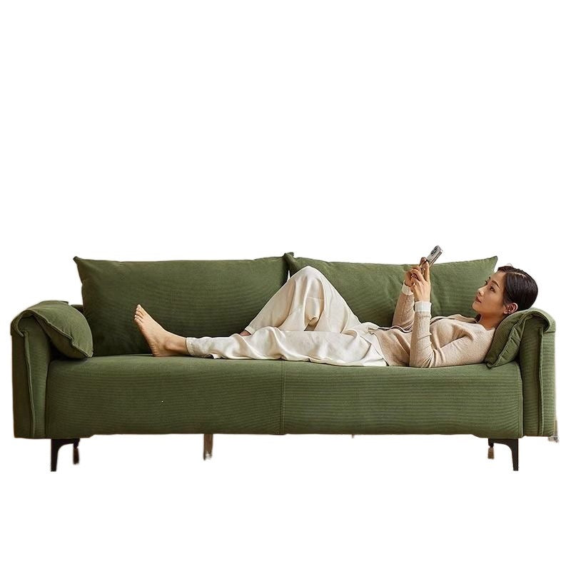 Sofa living room small apartment b&b rental room double three-seater ear lazy straight row fabric sofa new arrival