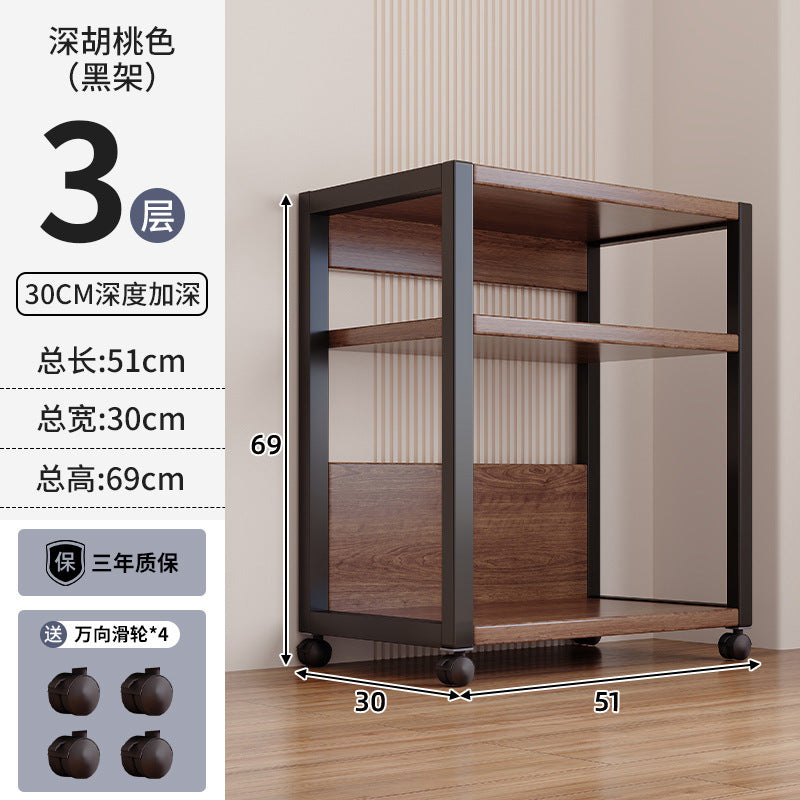 Shelf Shelf Floor-to-ceiling movable multi-layer household living room display rack Supermarket warehouse Balcony storage rack