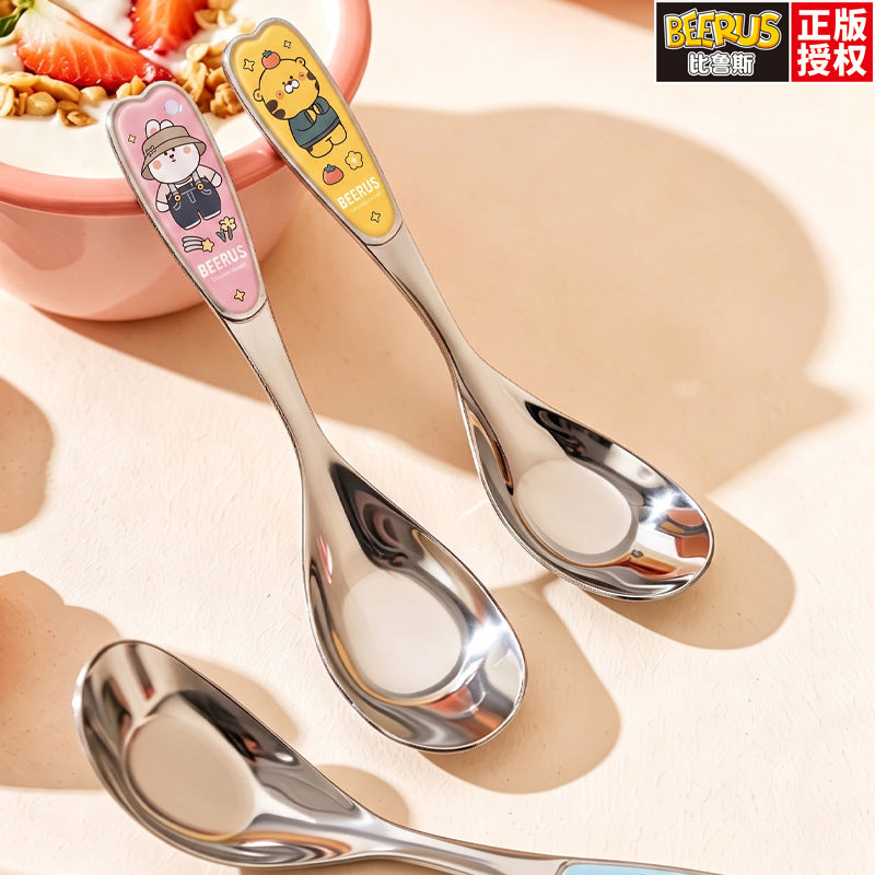 Carefully selected cute for homekids eating spoon beerus co-branded glue ingot spoon long handle spoon dessert spoon