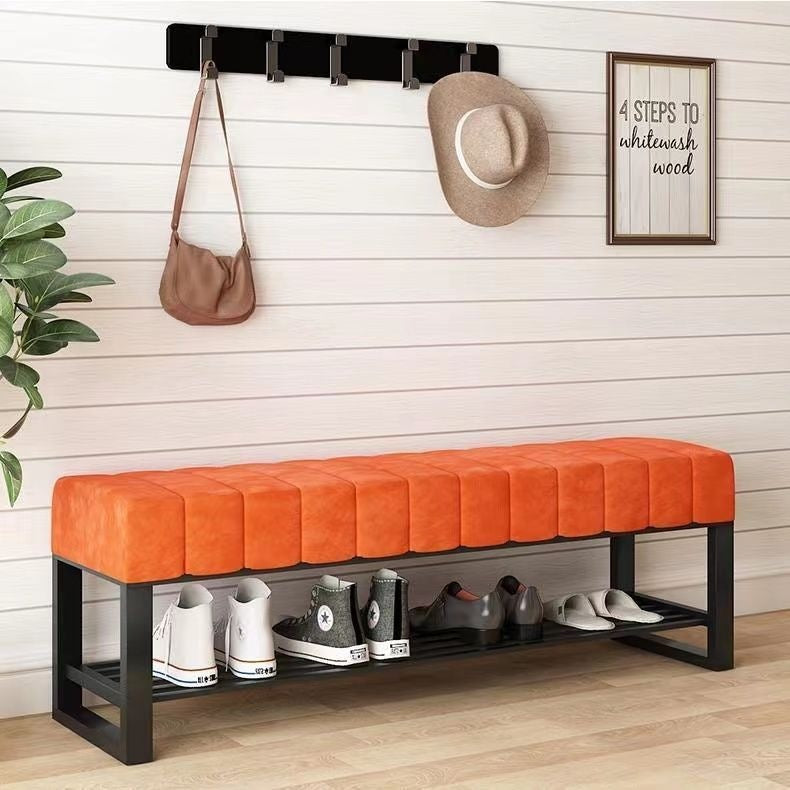 Best selling shoe changing bench popular light luxury bench shoe trial entry small for homeall-in-one door bench rectangular shoe cabinet