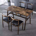 Retro dining table and chairs, hotel canteen, restaurant table, noodle shop, snack bar, barbecue hot pot restaurant, fast food table and chair combination