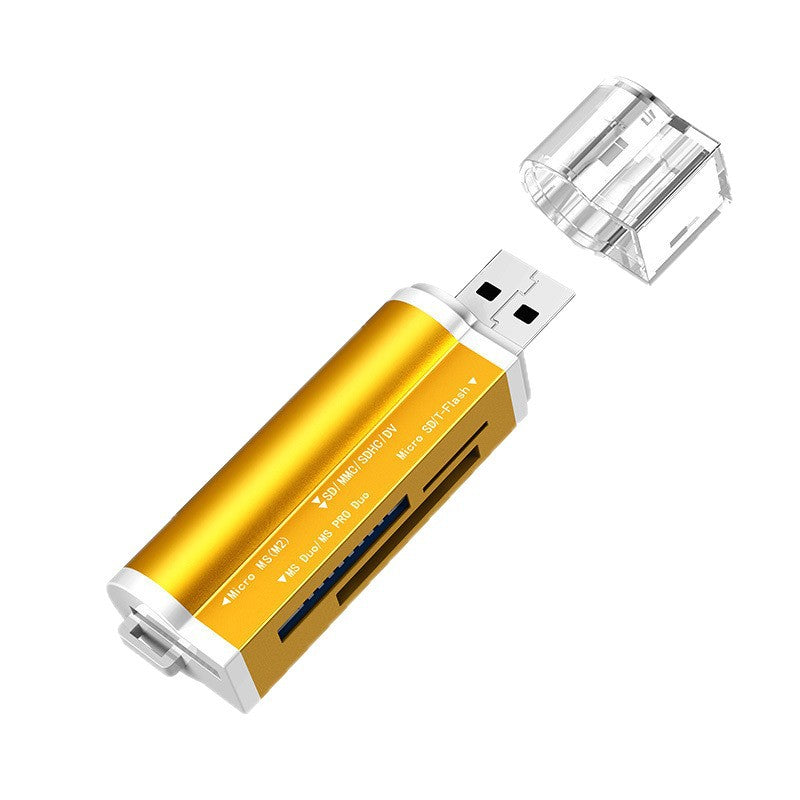 Mobile phone computer multi-function high-speed card reader SD car MS memory TF card camera memory card reader mini