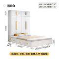Tatami small apartment bed cabinet all-in-one wardrobe desk kids bed multifunctional for home bedroom storage bed