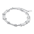 Aliexpress cross-border jewelry fashionstylish ball chain multi-layer anklet casualo-shaped chain beach anklet foot chain for women
