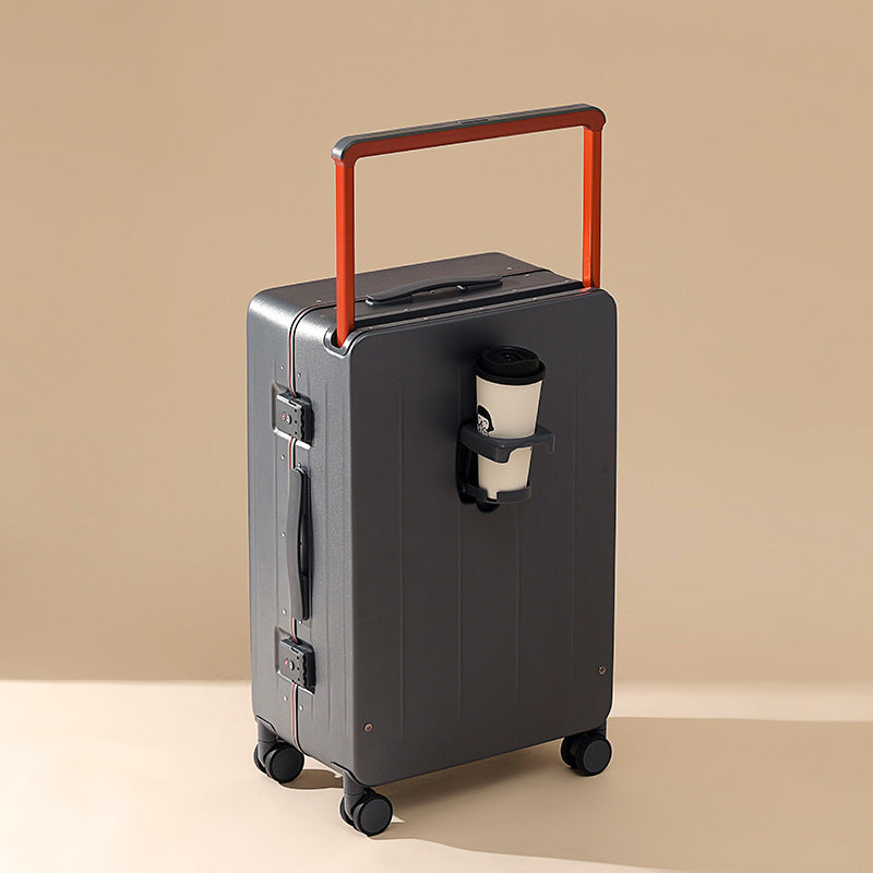 2024 new suitcase 24-inch wide trolley case anti-drop 20-inch boarding case narrow frame travel bag password box