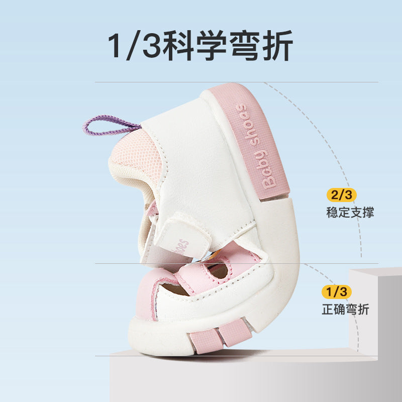 Toddler shoes baby boys summer sandals infant soft sole squeaky shoes cartoon 1-3 years old baby shoes children's shoes