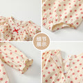 Newborn baby autumn clothes long sleeve romper - cute long sleeve pure cotton bodysuit for baby girls