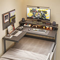 Bed computer desk desktop bunk bed study desk lazy handy gadget dormitory e-sports table suspended corner table assembly