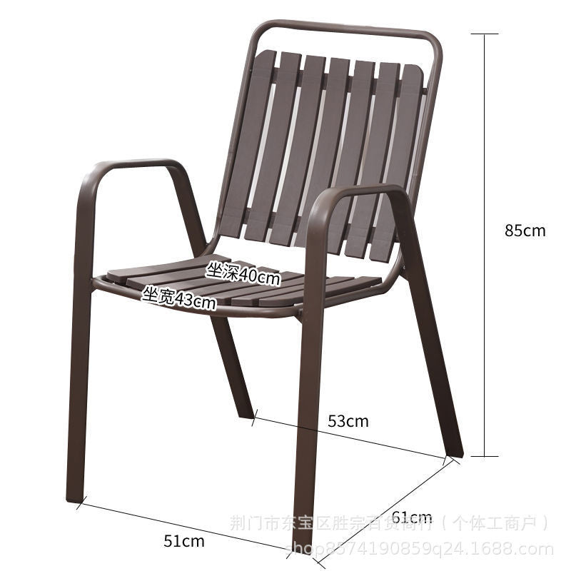 Rattan backrest chair for home chair plastic stool thickened backrest casual chair dormitory for home dining chair mahjong chair