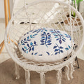 Japanese style hanging chair back cushion all-in-one thickened linen round lazy cushion bay window cushion floor tatami mat
