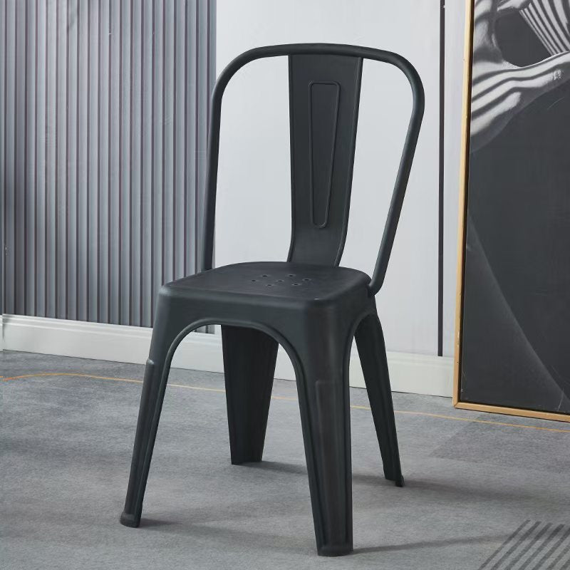 Amazon dining chair plastic pp chair dining table chair thickenedexportfor home restaurant casual chair with backrest chair