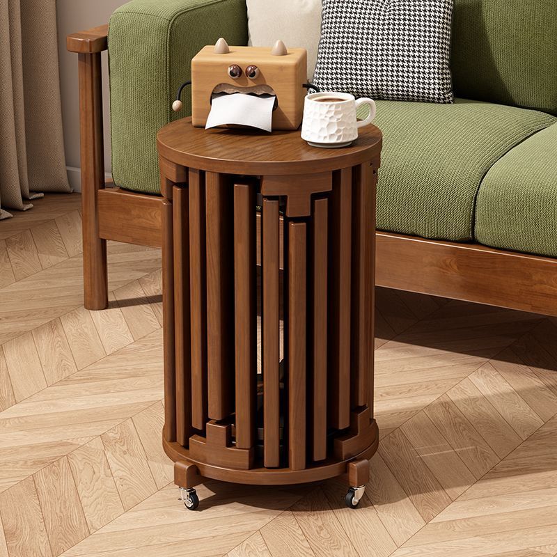 Solid wood stool for home stackable spare dining table bench creative round stool medieval style rattan stacking stool combination stool