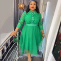 new arrival african plus size women's clothing lace lapel skirt three-piece set   fashiondress