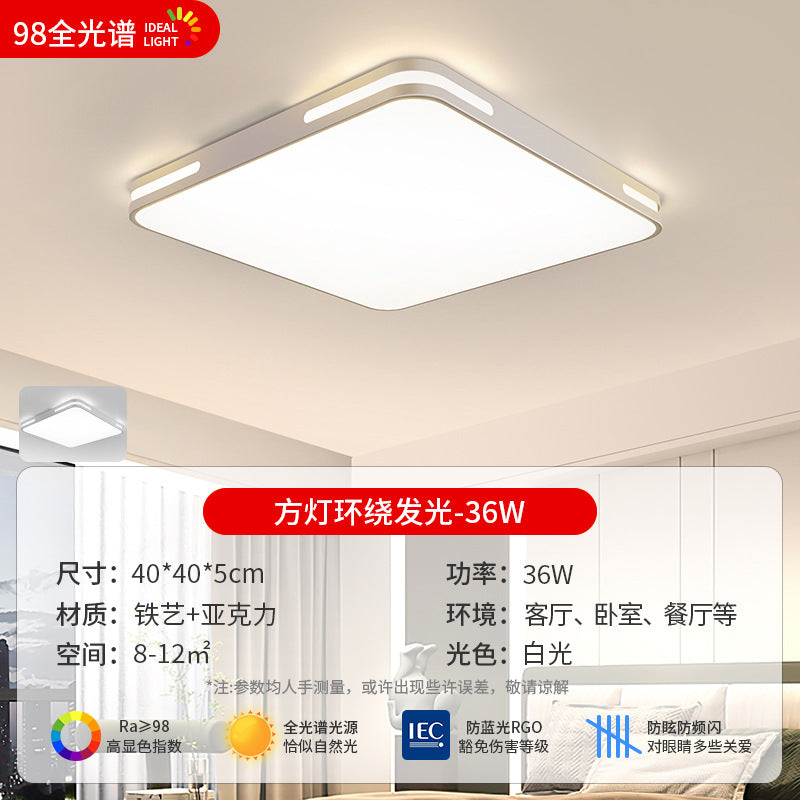 2025 new living room modern minimalist elegant main light full spectrum eye protection led ceiling light whole house hallway lighting fixture