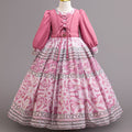 Chiffon children's princess dress - girls' holiday performance gown - high-end banquet floral dress - princess style