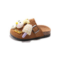 Kids birkenstock shoes women's retroeasiest for matchcute spring autumoutwear cartoon heattech half-slotted forest style birkenstock cotton slippers