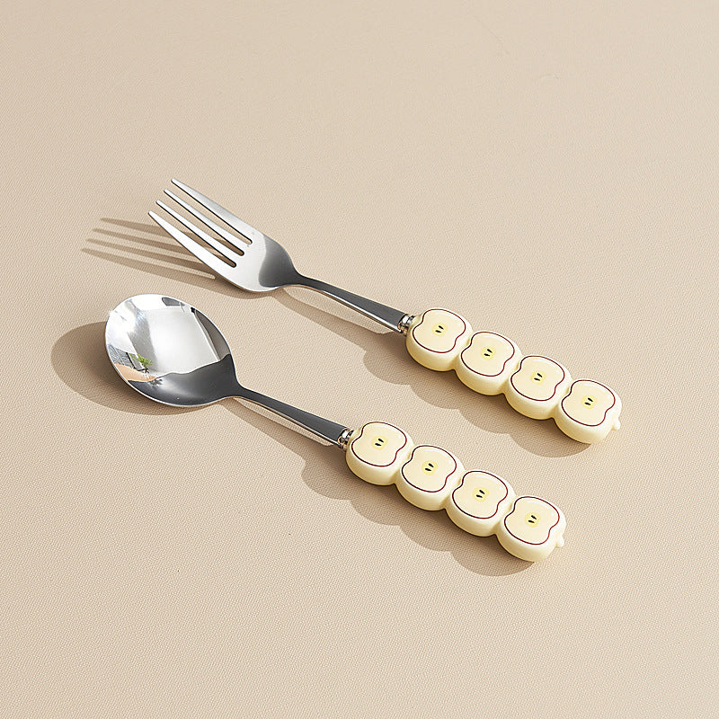 Cute and creative stainless steel cake & dessert spoons & forks - adorable animal fruit forks & coffee spoons - home tableware