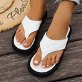 Amazon cross-border new large size thick sole slippers one-shaped slip-on plaidexportcasualsummer slippers