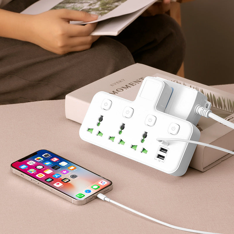 British standard hong kong version conversion plug pd fast charging usb with light multi-function converter singapore british standard european standard american standard