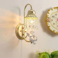 American crystal wall sconce - hallway, aisle, vanity mirror lighting - nordic creative living room, study, background wall, bedroom bedside fixture