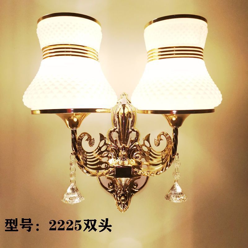 European style wall lamp - bedroom bedside light, modern minimalist aisle light, creative hotel living room corridor wall lamp, stairway light