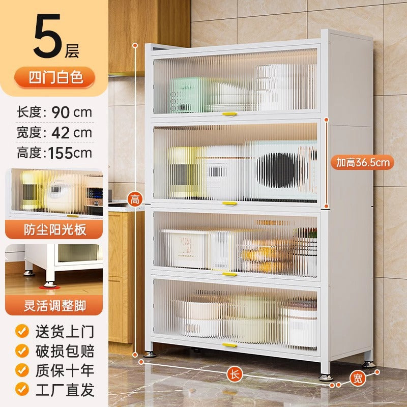 Kitchen storage rack floor-standing multi-functional home appliance storage cabinet cabinet shelf for home spice rack cabinet cupboard