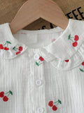 summer cross-border exclusive: baby & toddler printed polo shirt + shorts + hat three-piece set