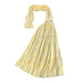 Vacation style elegant one shoulder shorttube top navel exposed chiffon tops high waistruffles skirt hot girl suit