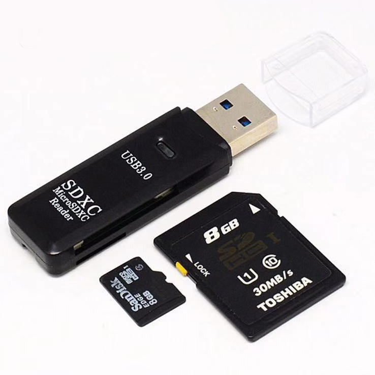 High-speed USB3.0 card reader SD card mobile phone computer camera car TF card Android multi-function OTG adapter