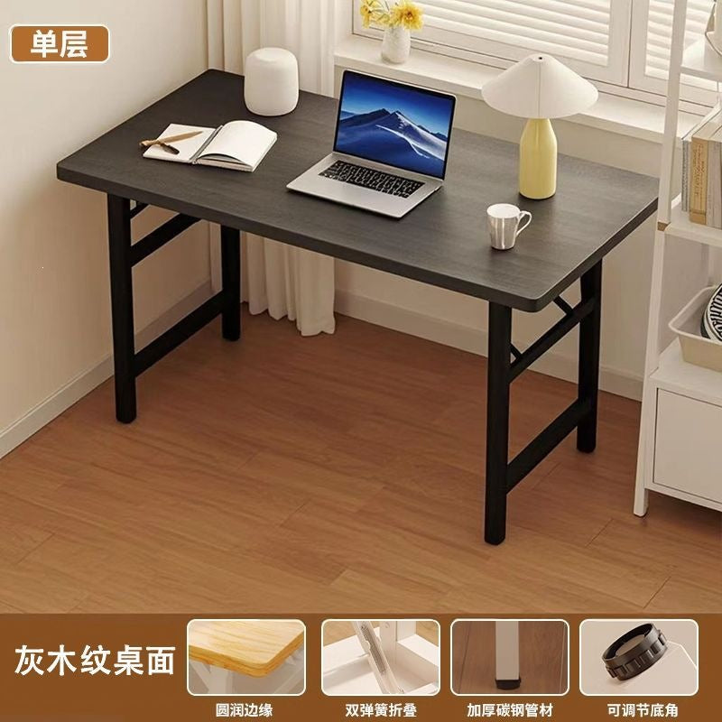 Foldable computer desk desktop desk casual modern home office table bedroom simple study table writing desk