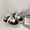 2026 spring new arrival: versatile canvas sneakers for women - trendy ins style, nubuck leather, korean harajuku style, student skate shoes