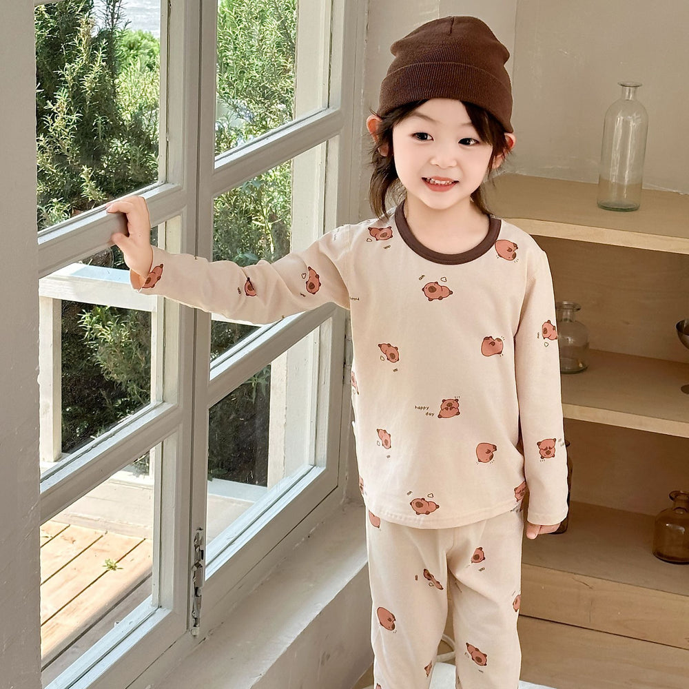 New children's home wear set: boneless, class a, pure cotton loungewear for baby boys and girls - autumn collection