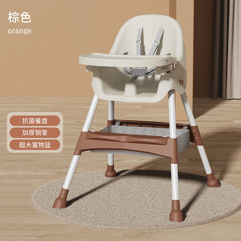 Baby dining chair foldable multi-functional children portable baby eating seat home baby learning dining table and chair