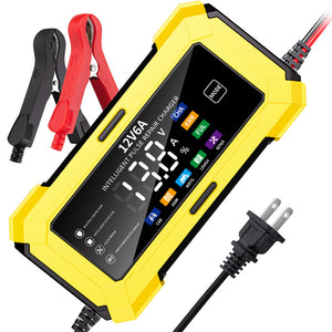 12v car battery charger 12v 6a motorcycle charger 14.6v 12v lifepo4 battery charger