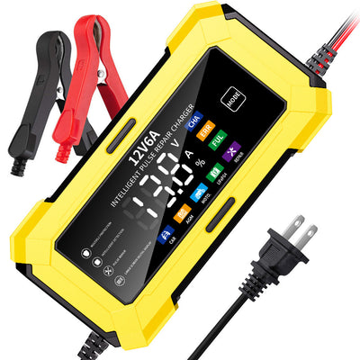 12v car battery charger 12v 6a motorcycle charger 14.6v 12v lifepo4 battery charger
