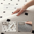 Carpet living room french style black and white grids waterproof anti-fouling sofa cushion no-wash wipeable stain-resistant bedroom bedside blanket