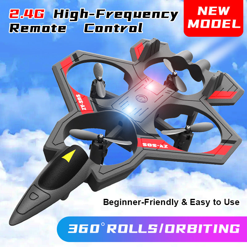 remote control combat drone four-channel suspended four-axis drone fixed height roll stunt remote control lighting flight
